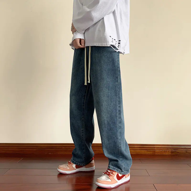 Loose Fit  Sports Jeans