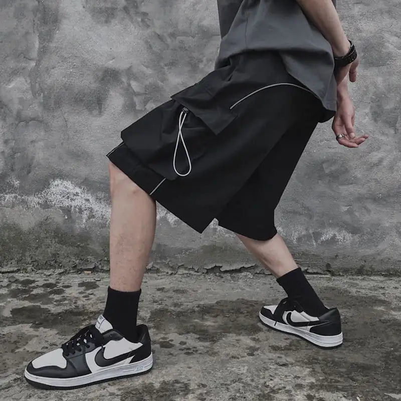Loose Straight Cargo Shorts